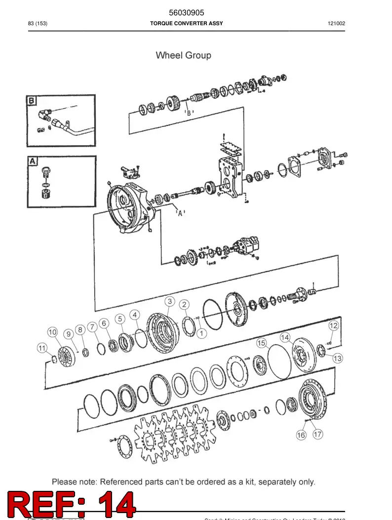 04698053 046 980 53 Turbine - Sandvik Technical Drawing