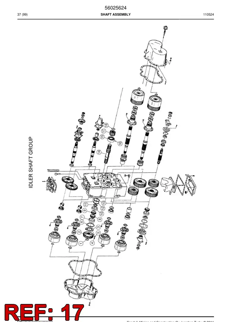 04698060 046 980 60 Gear - Sandvik Technical Drawing