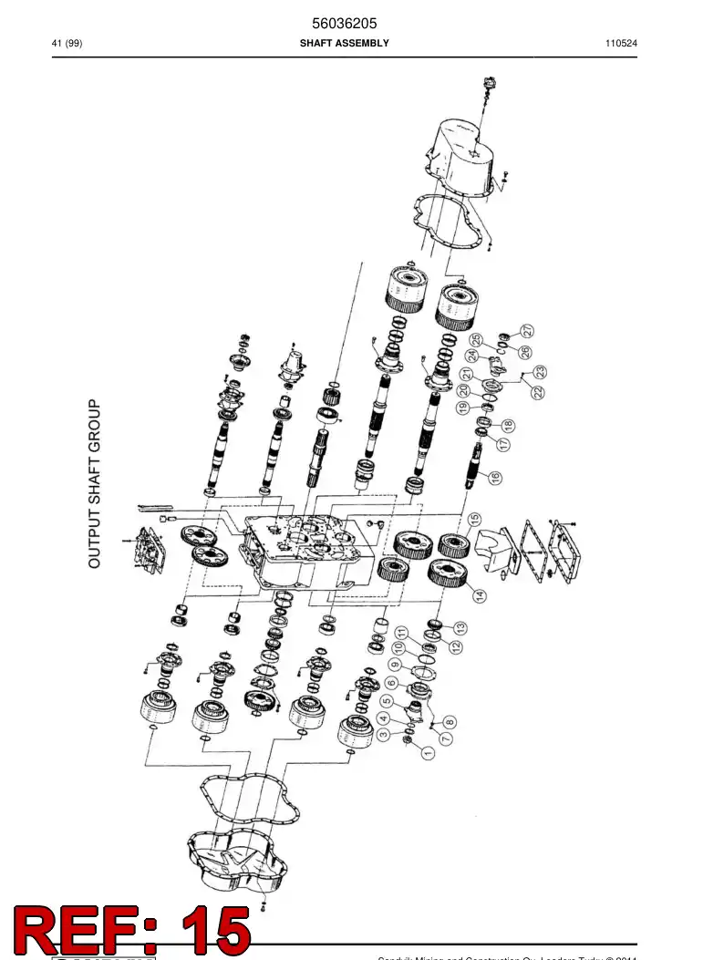 04698063 046 980 63 Gear - Sandvik Technical Drawing