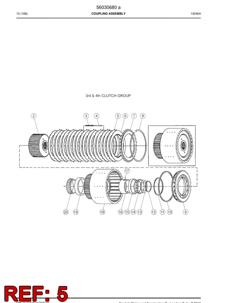 04698068 046 980 68 Clutch Disc - Sandvik Technical Drawing