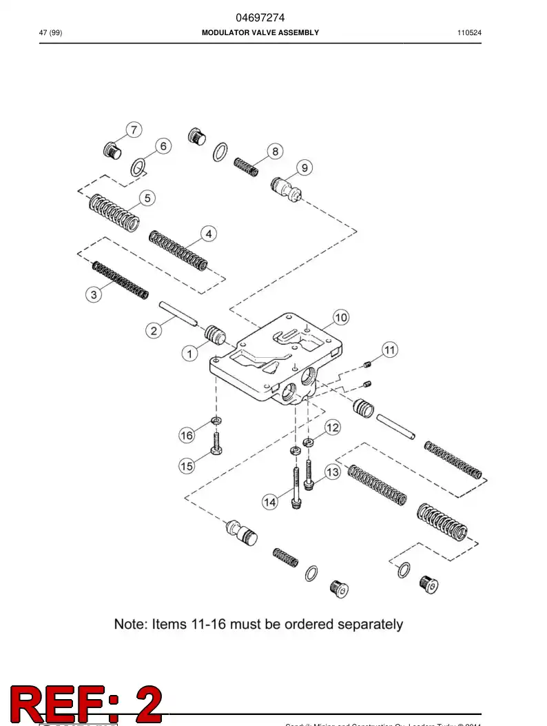 04698097 046 980 97 Pin - Sandvik Technical Drawing