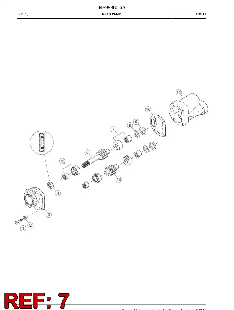 04698119 046 981 19 Bushing - Sandvik Technical Drawing