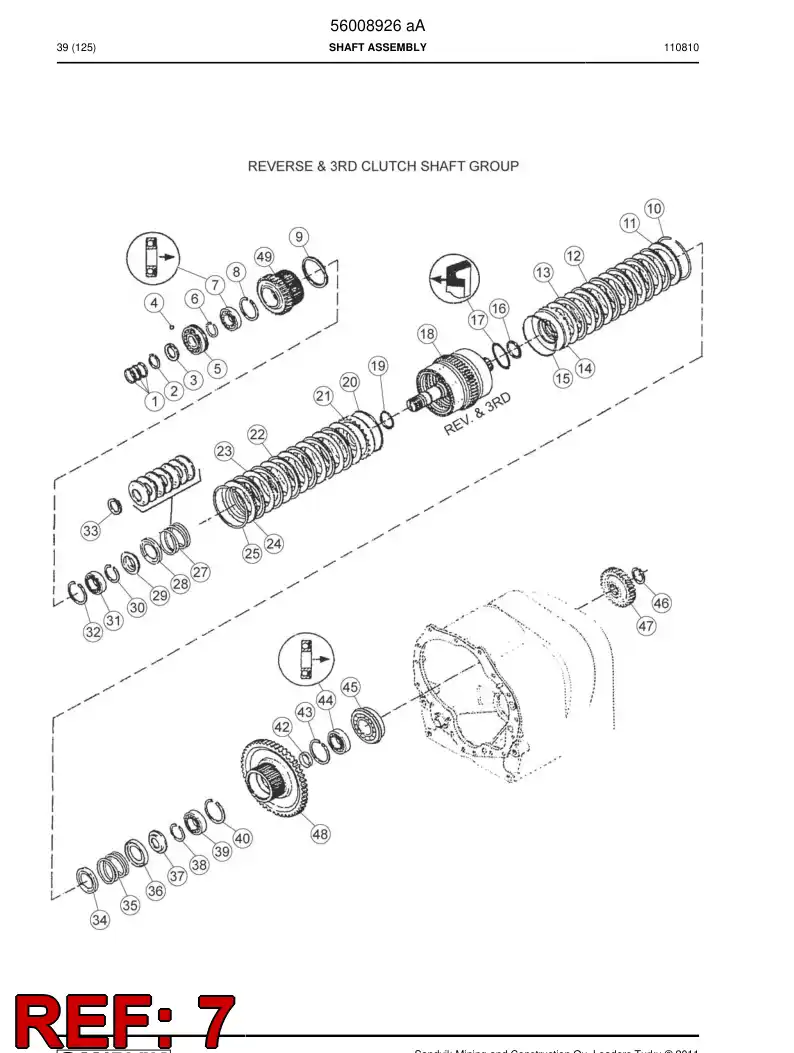 04698134 046 981 34 Bearing - Sandvik Technical Drawing