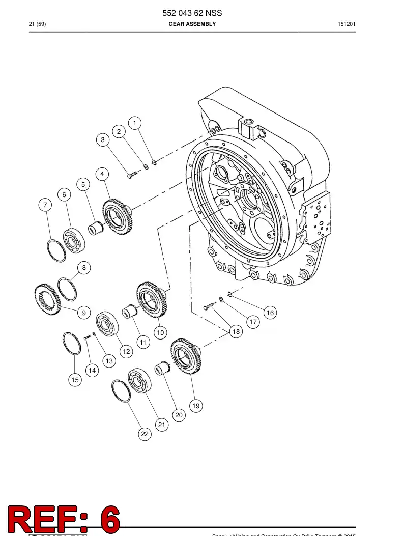 04698250 046 982 50 Bearing - Sandvik Technical Drawing
