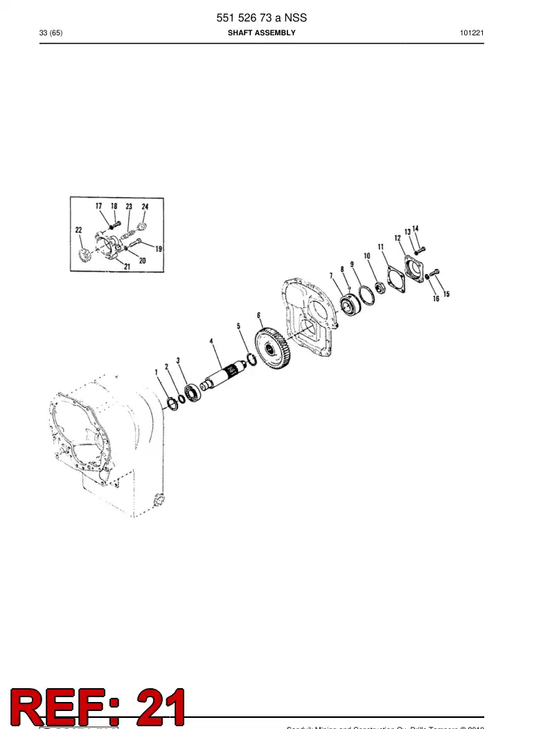 04698323 046 983 23 Bearing bushing - Sandvik Technical Drawing