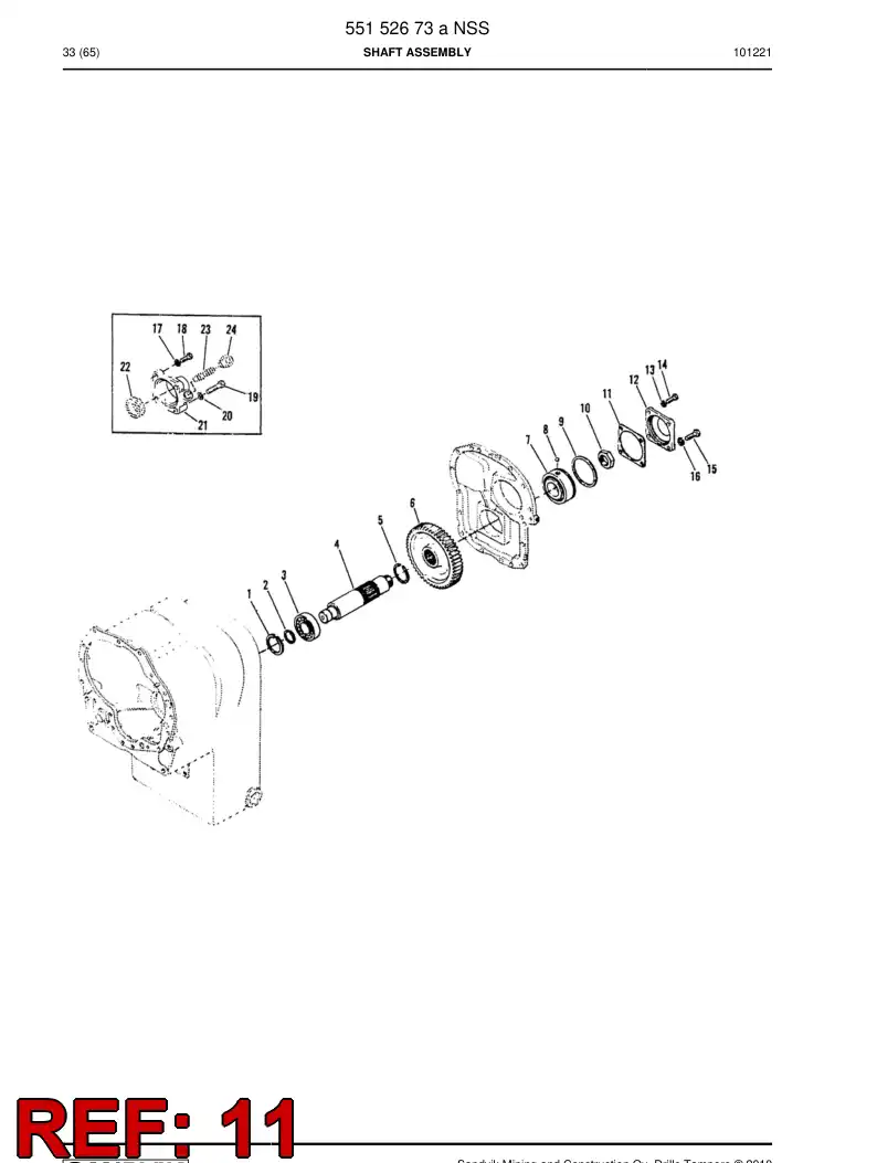 04698324 046 983 24 Gasket - Sandvik Technical Drawing