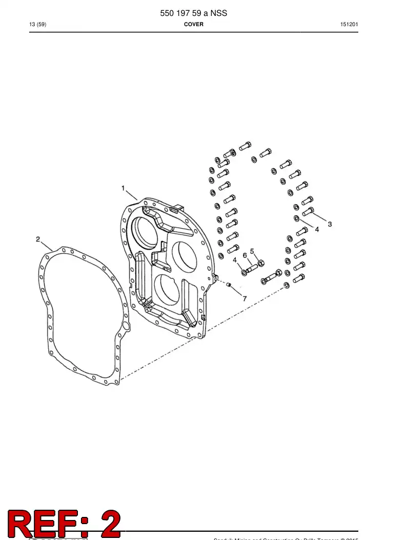 04698379 046 983 79 Gasket - Sandvik Technical Drawing