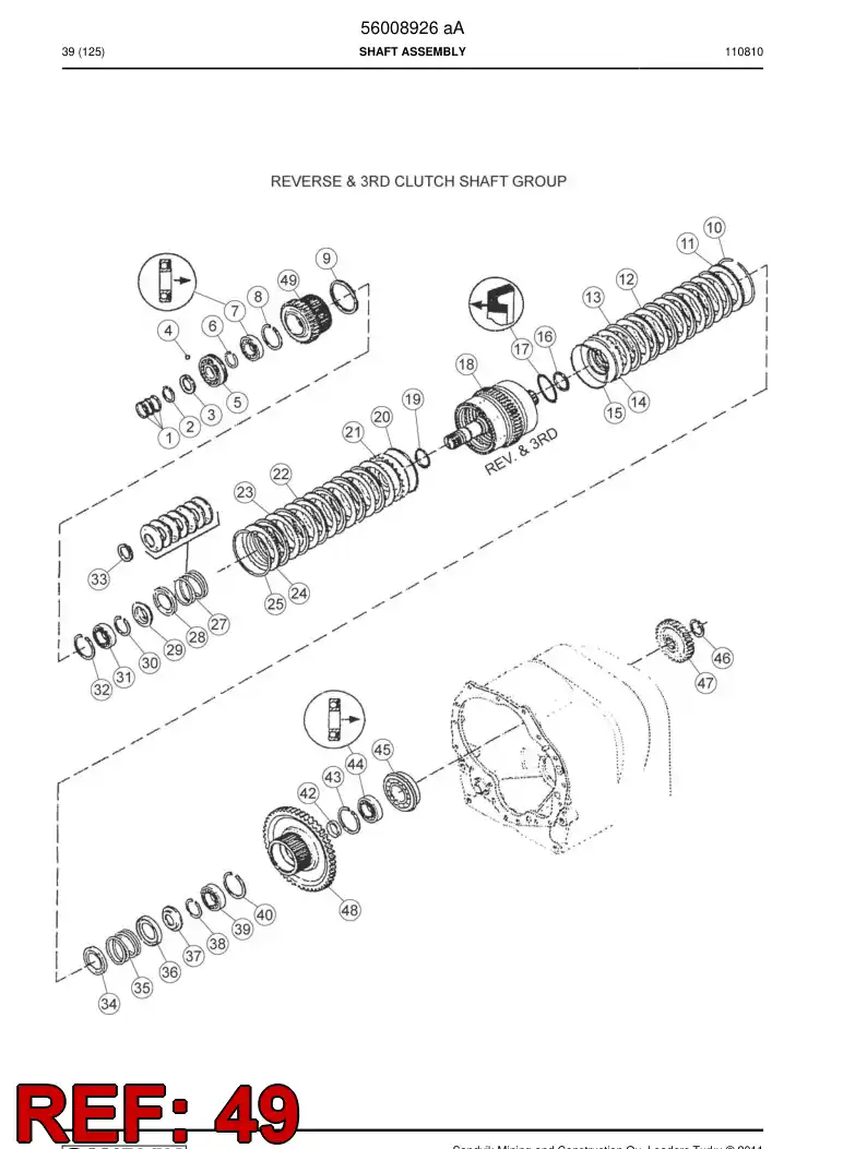 04698404 046 984 04 Gear - Sandvik Technical Drawing