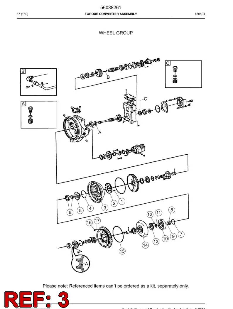 04698470 046 984 70 Impeller - Sandvik Technical Drawing
