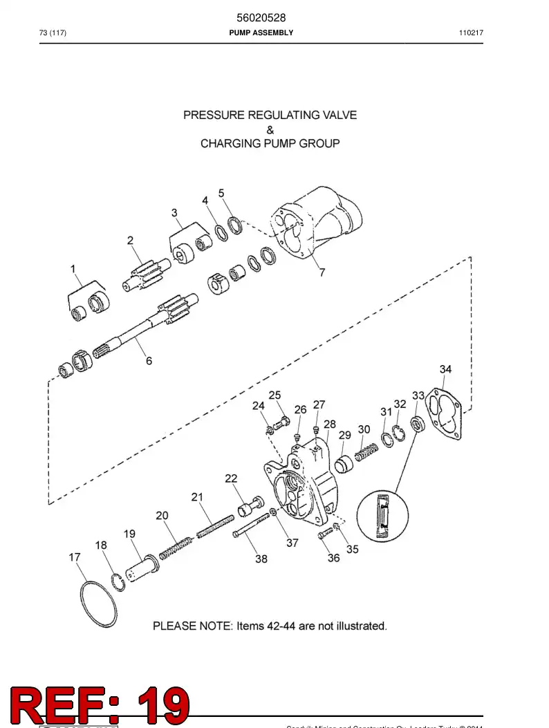 04698555 046 985 55 Spring retainer - Sandvik Technical Drawing