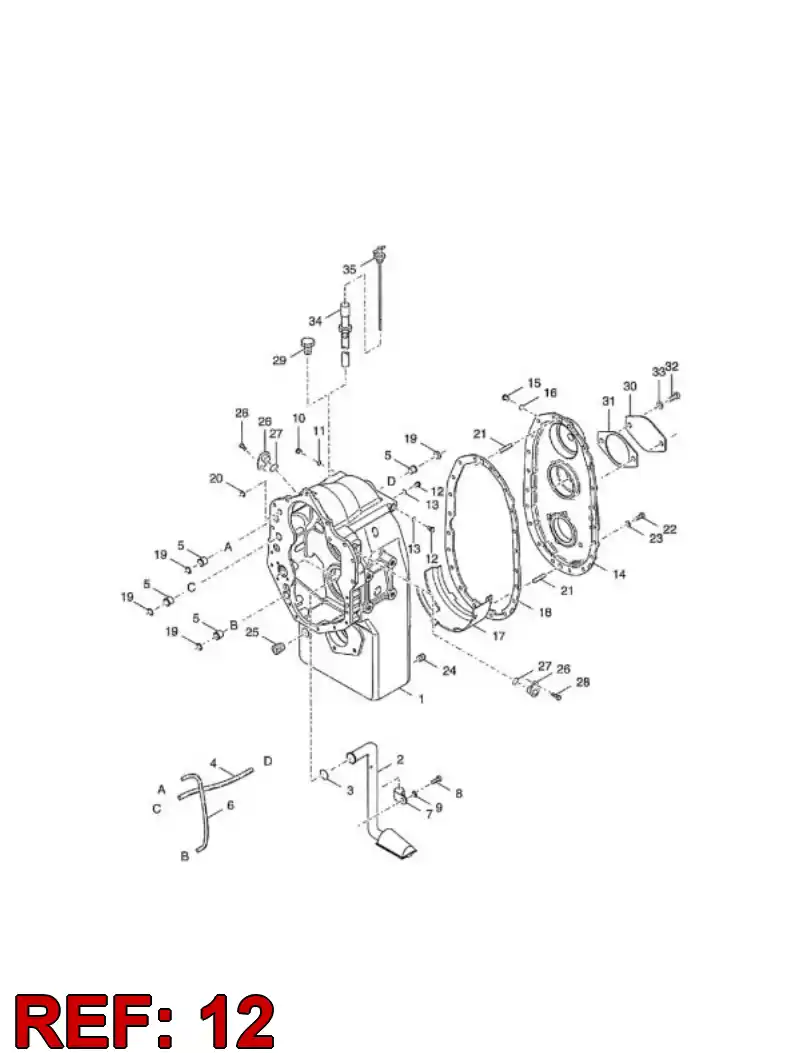 04698592 046 985 92 CONECTOR - Sandvik Technical Drawing