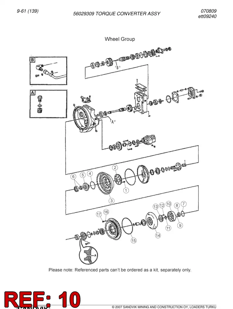 04698618 046 986 18 Reaction member - Sandvik Technical Drawing