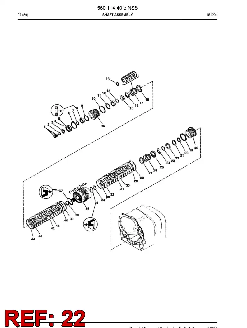 04699111 046 991 11 Circlip - Sandvik Technical Drawing
