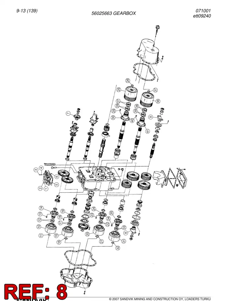 04699159 046 991 59 Flange - Sandvik Technical Drawing
