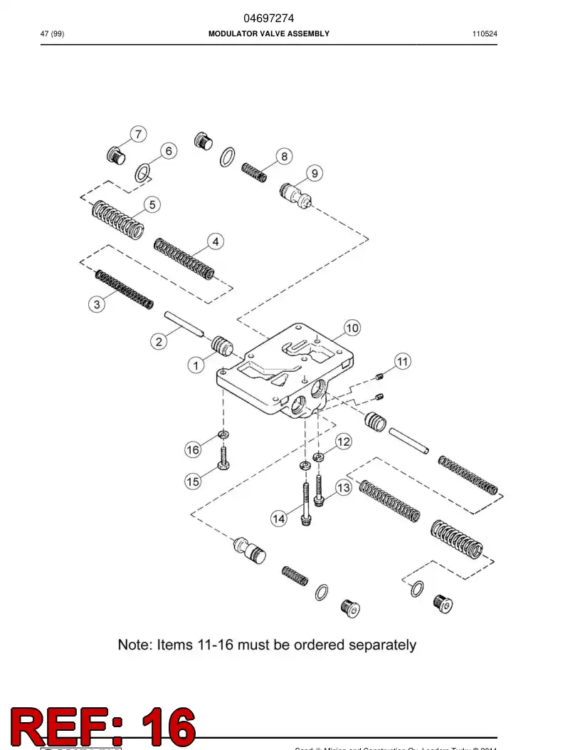 04699174 046 991 74 Washer - Sandvik Technical Drawing