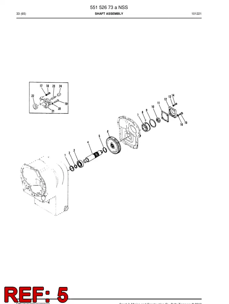 04699216 046 992 16 Key - Sandvik Technical Drawing