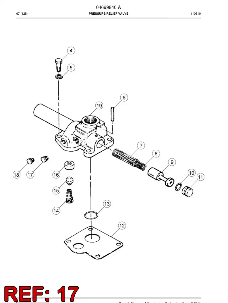 04699244 046 992 44 Plug - Sandvik Technical Drawing