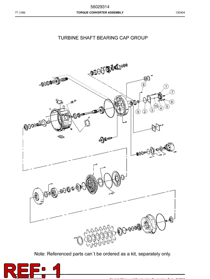 04699247 046 992 47 Housing, Bearing - Sandvik Technical Drawing