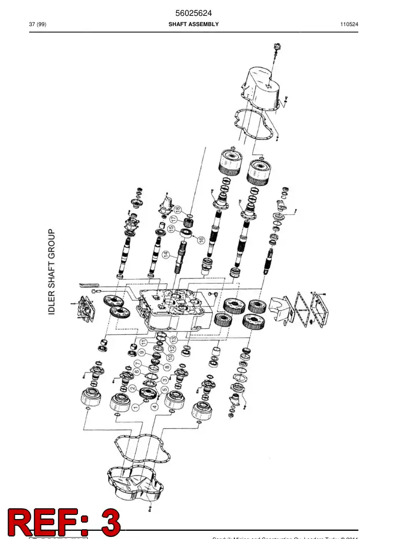 04699263 046 992 63 Bearing housing - Sandvik Technical Drawing