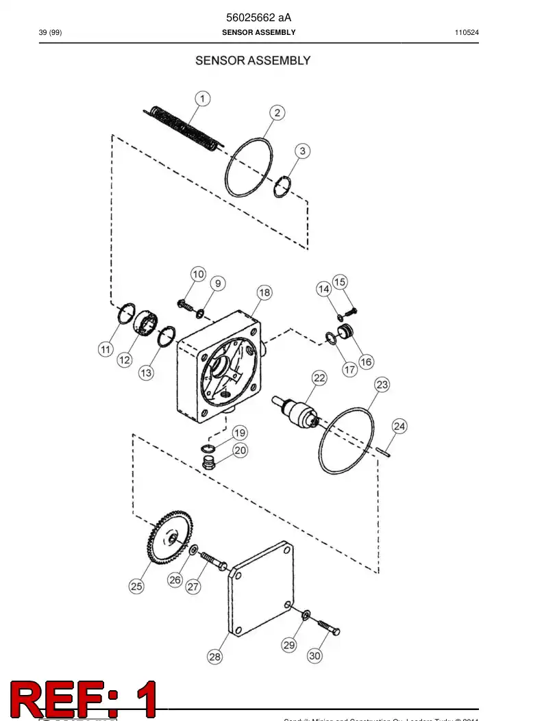 04699267 046 992 67 Spring - Sandvik Technical Drawing