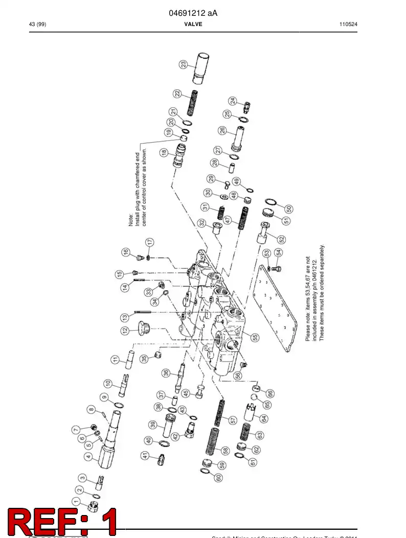 04699283 046 992 83 Plug - Sandvik Technical Drawing