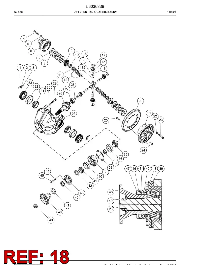 04699316 046 993 16 Needle roller - Sandvik Technical Drawing