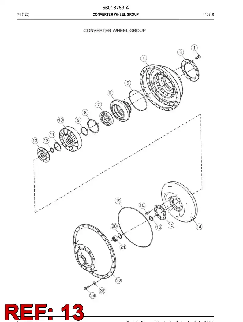 04699387 046 993 87 Hub - Sandvik Technical Drawing