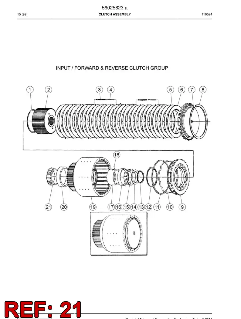 04699424 046 994 24 Bearing - Sandvik Technical Drawing