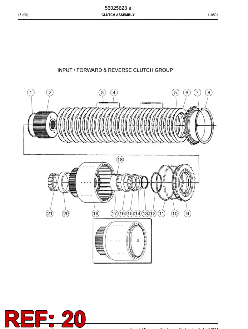 04699425 046 994 25 Bearing cup - Sandvik Technical Drawing
