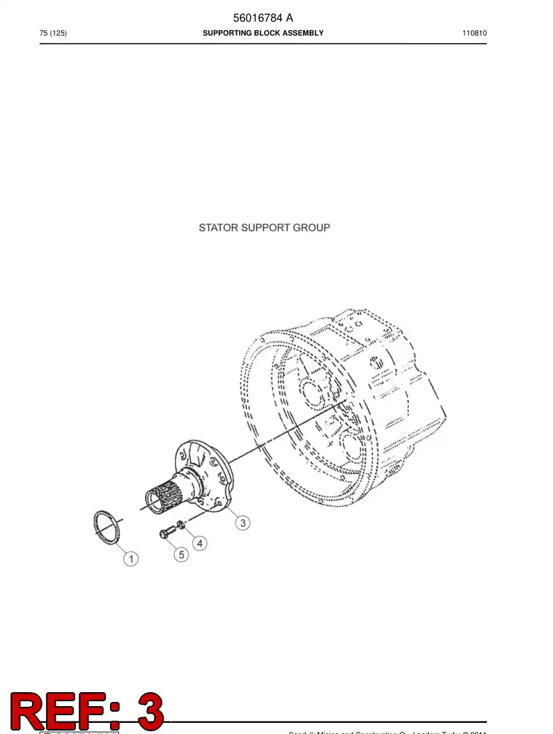 04699447 046 994 47 Supporting block - Sandvik Technical Drawing