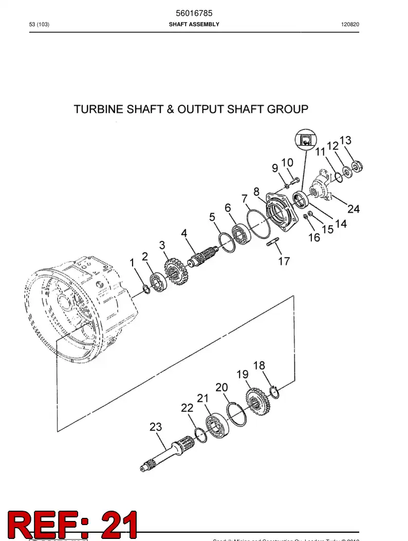 04699472 046 994 72 Bearing - Sandvik Technical Drawing