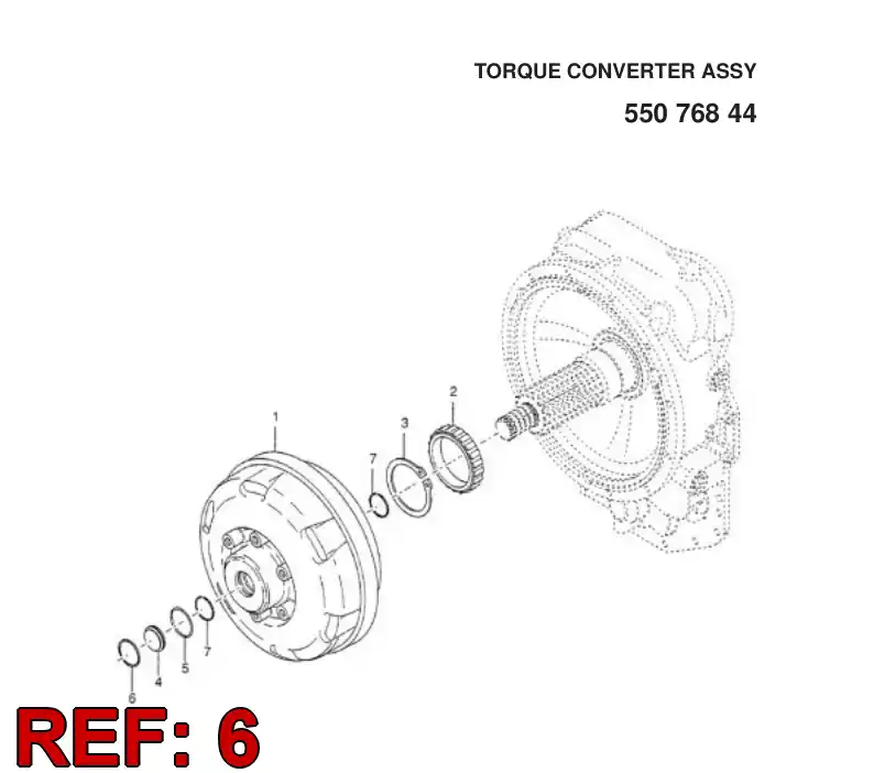 04699546 046 995 46 CIRCLIP - Sandvik Technical Drawing