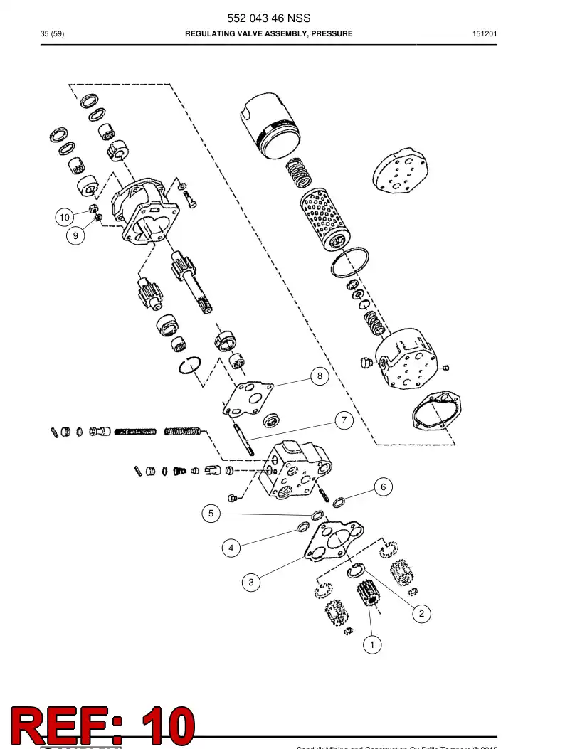04699637 046 996 37 Nut - Sandvik Technical Drawing