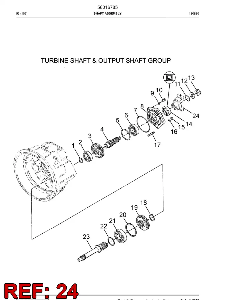 04699688 046 996 88 Flange - Sandvik Technical Drawing