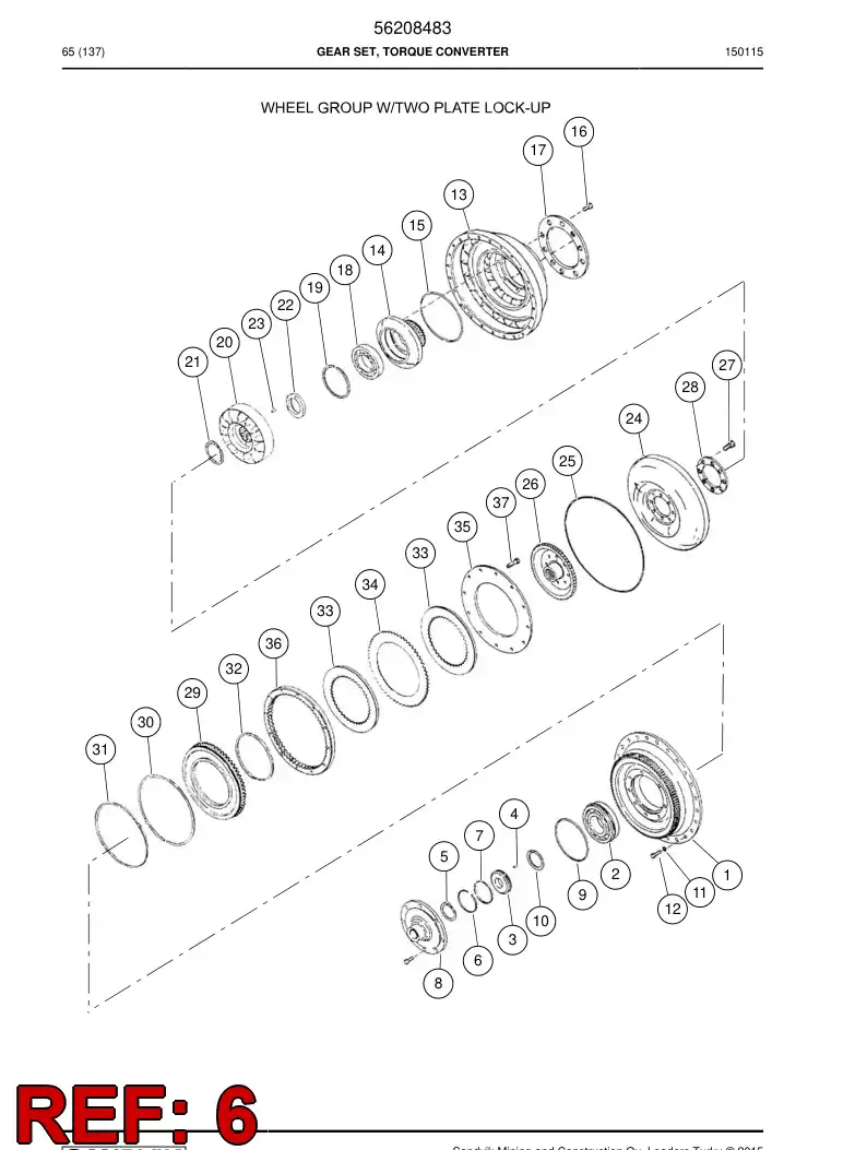 04699717 046 997 17 Ring, PISTON - Sandvik Technical Drawing