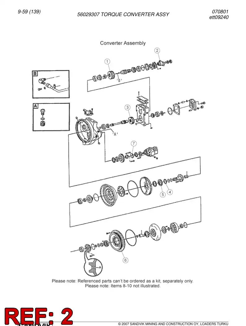 04699813 046 998 13 Flange - Sandvik Technical Drawing