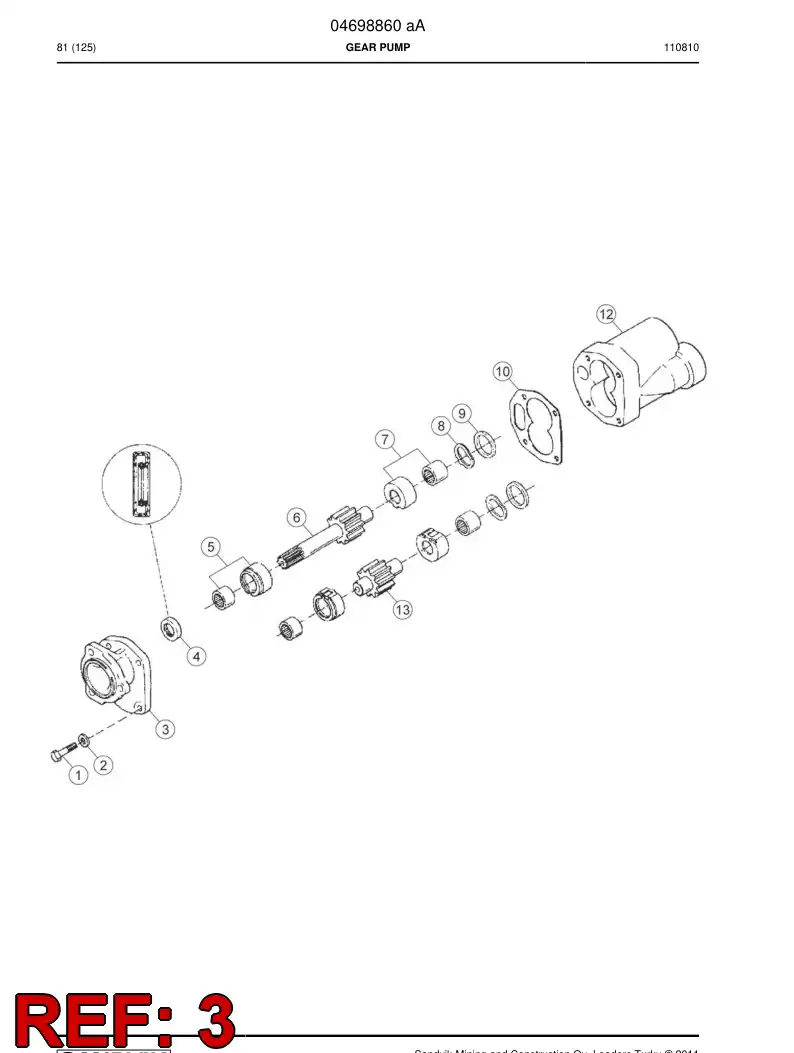 04699819 046 998 19 Cover - Sandvik Technical Drawing