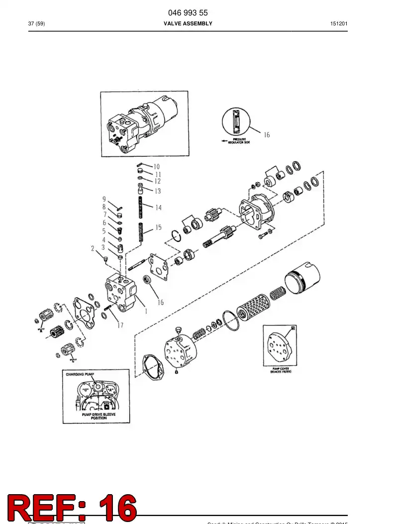 04699820 046 998 20 Seal - Sandvik Technical Drawing