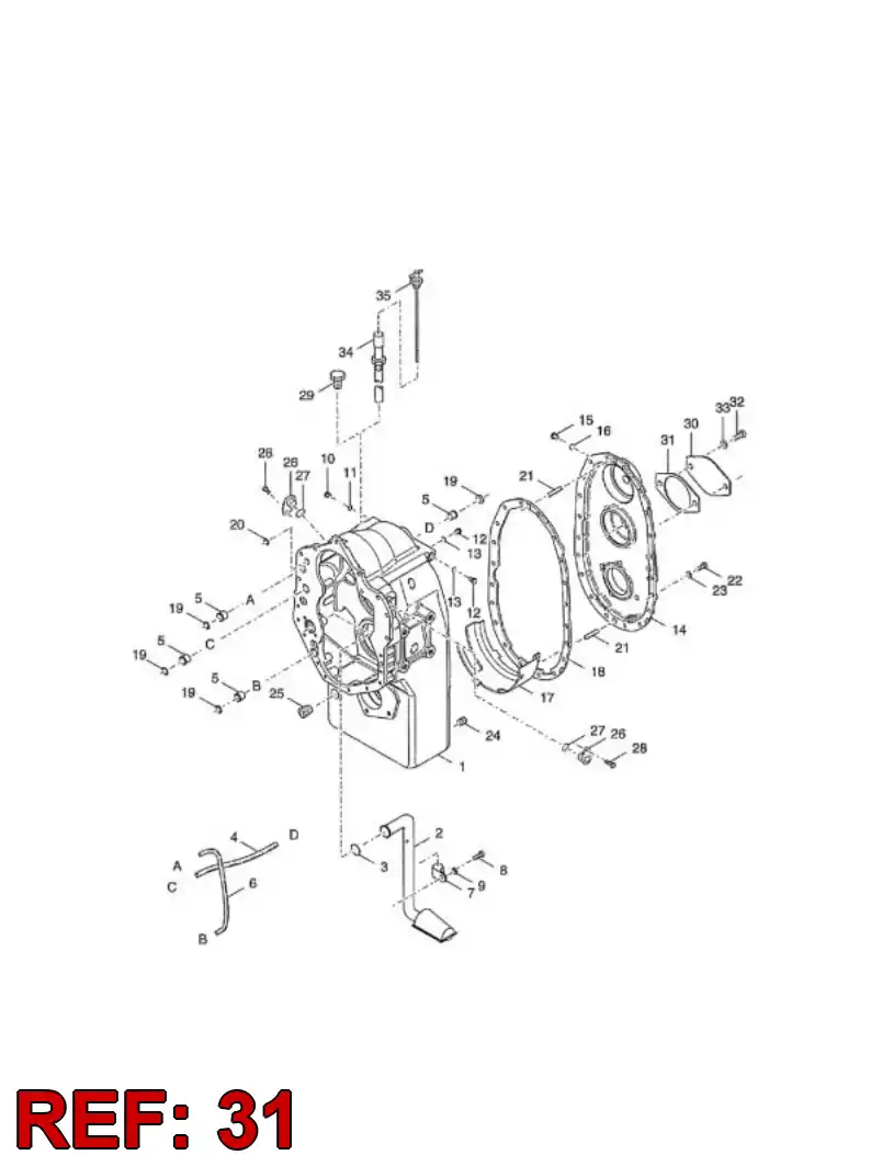 04699830 046 998 30 GASKET - Sandvik Technical Drawing