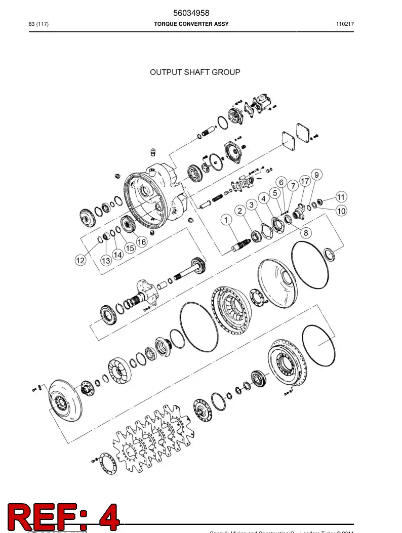 04699883 046 998 83 Bearing - Sandvik Technical Drawing