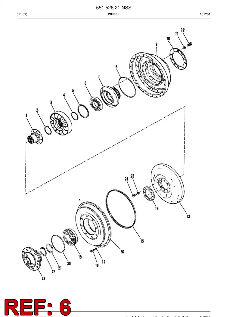 04699885 046 998 85 Bearing - Sandvik Technical Drawing