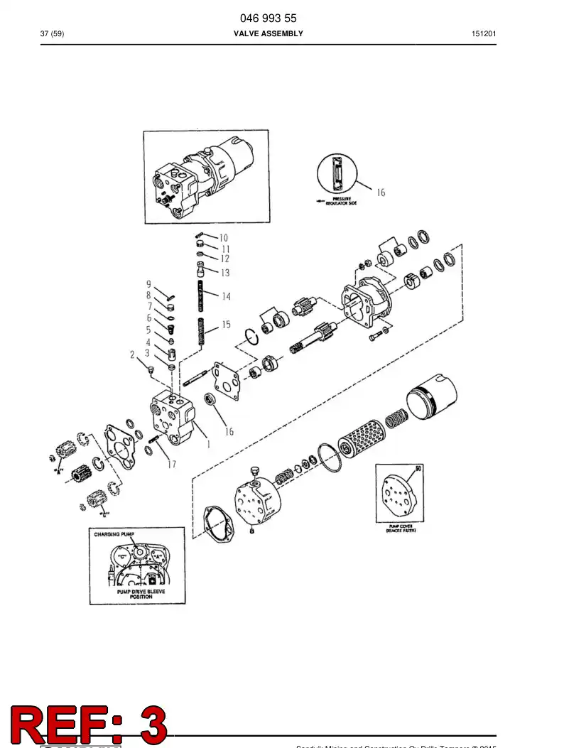 04699895 046 998 95 Valve Seat - Sandvik Technical Drawing