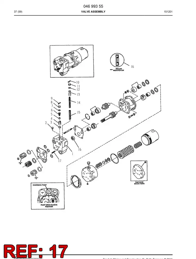 04699901 046 999 01 Pin - Sandvik Technical Drawing