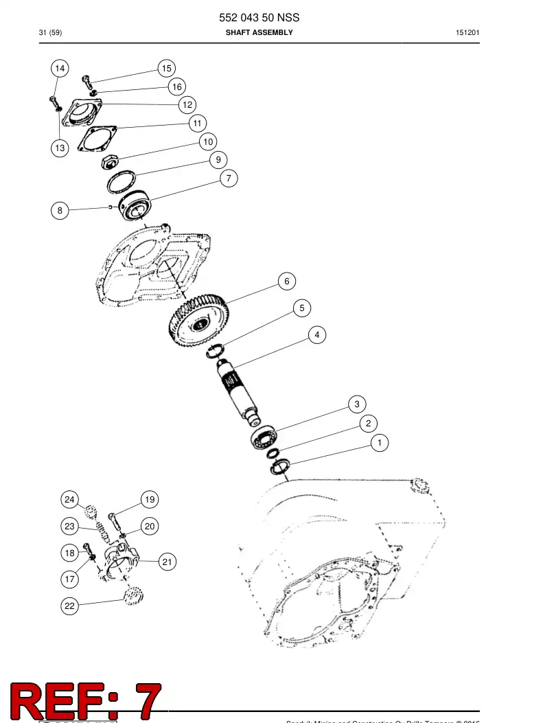 04699975 046 999 75 Bearing - Sandvik Technical Drawing