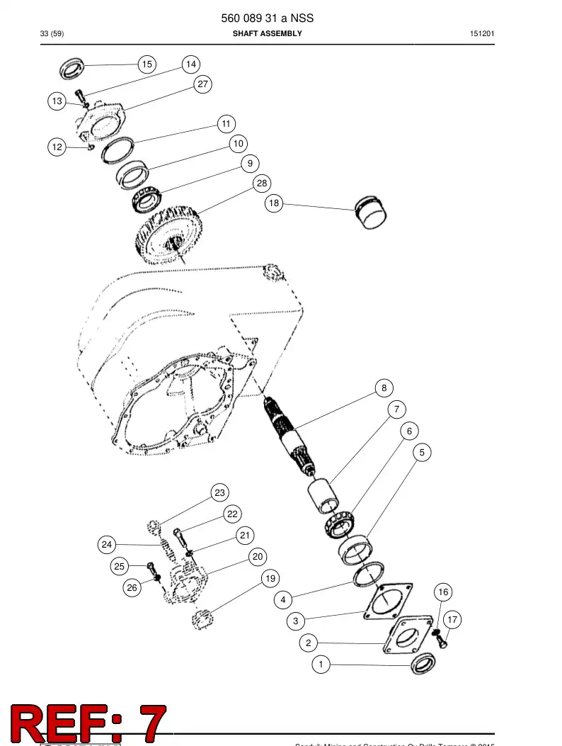 04699980 046 999 80 Bushing - Sandvik Technical Drawing
