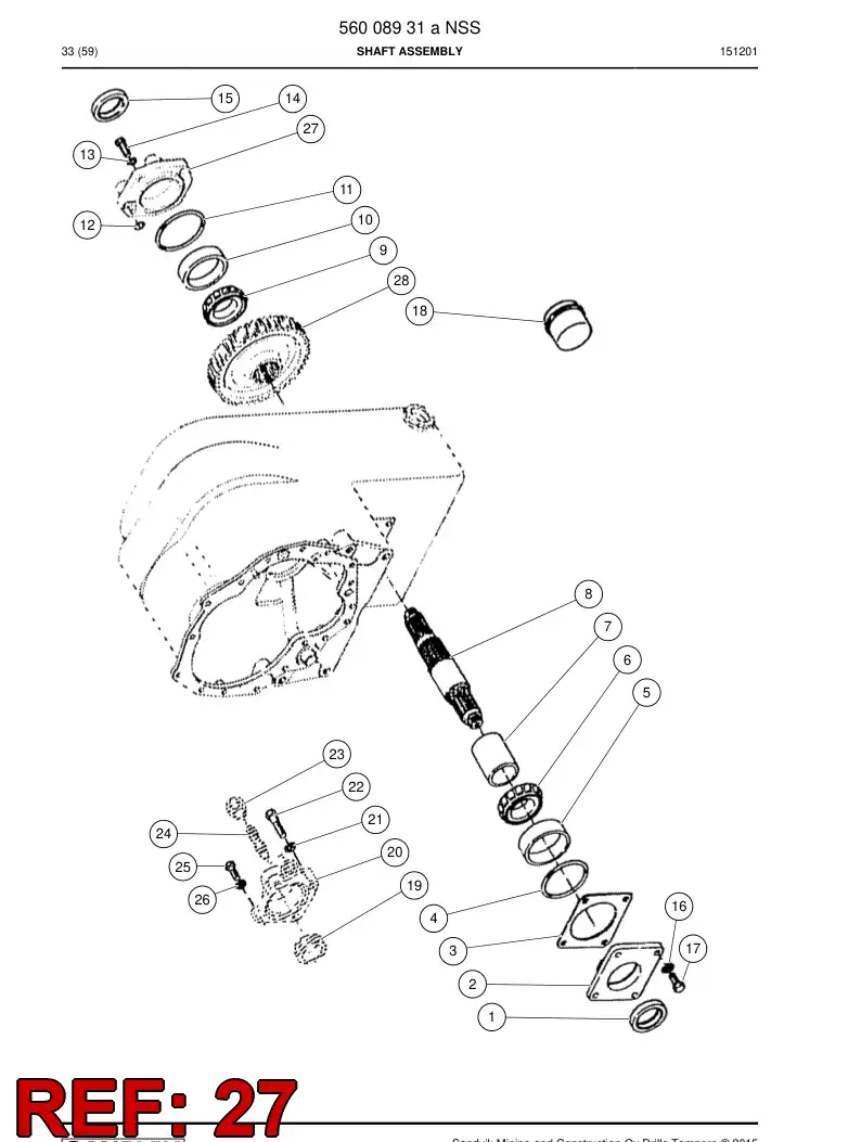 04699982 046 999 82 Bearing - Sandvik Technical Drawing