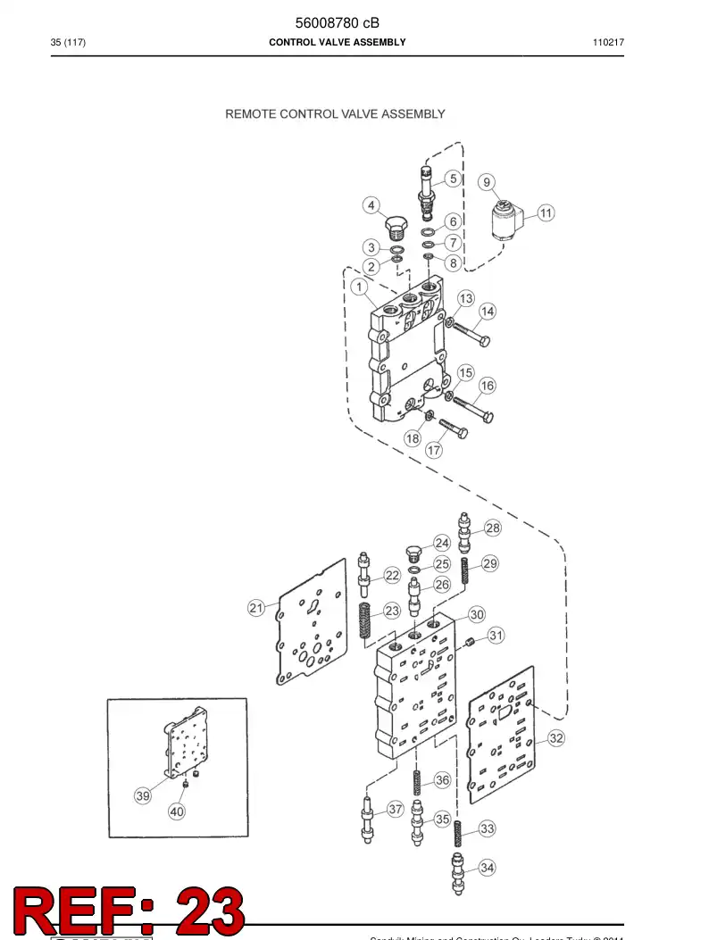 04699986 046 999 86 Spring - Sandvik Technical Drawing