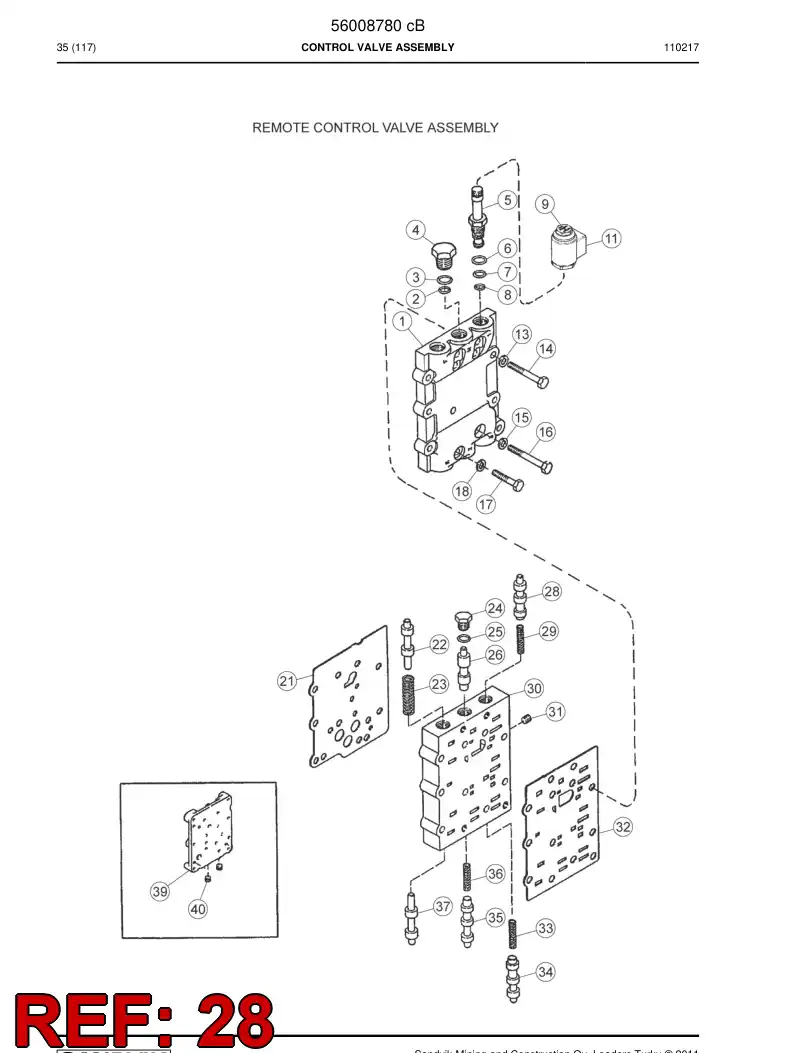 04699989 046 999 89 Spool - Sandvik Technical Drawing
