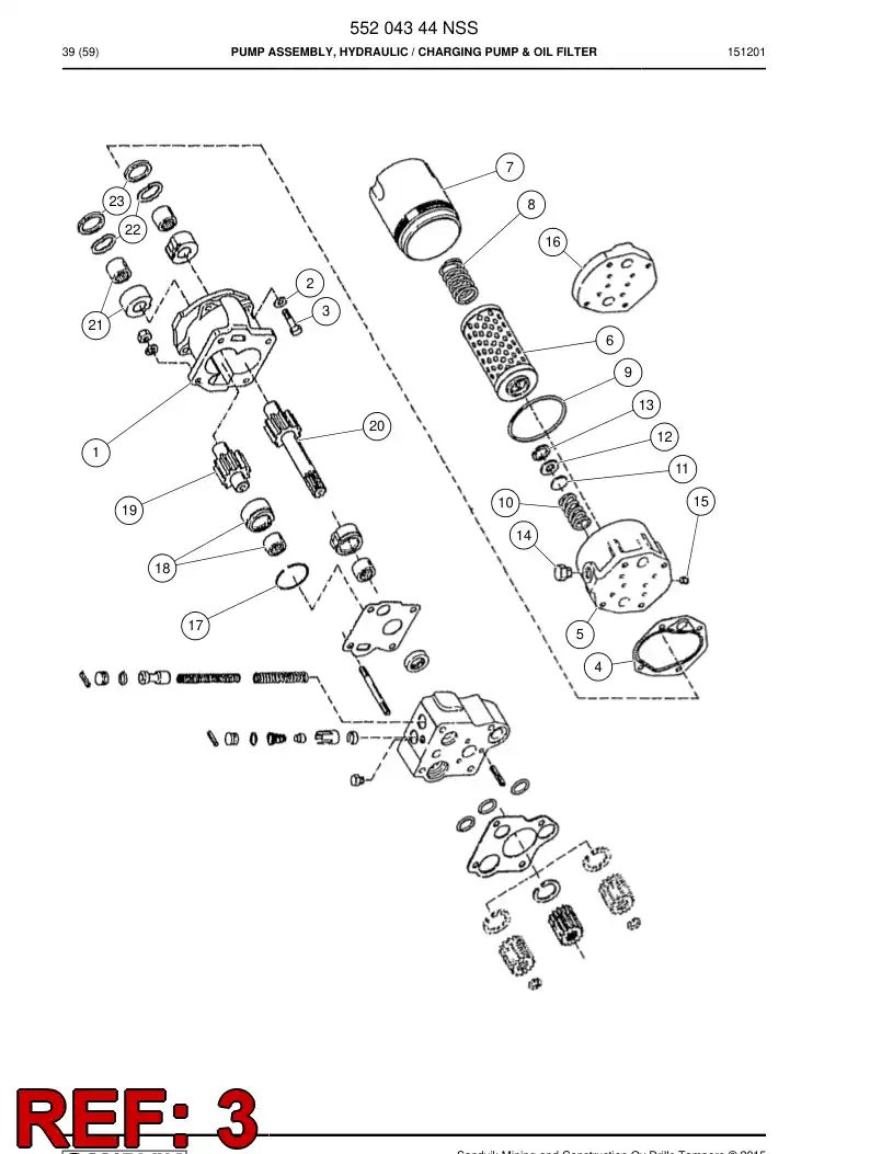 04700238 047 002 38 Screw - Sandvik Technical Drawing