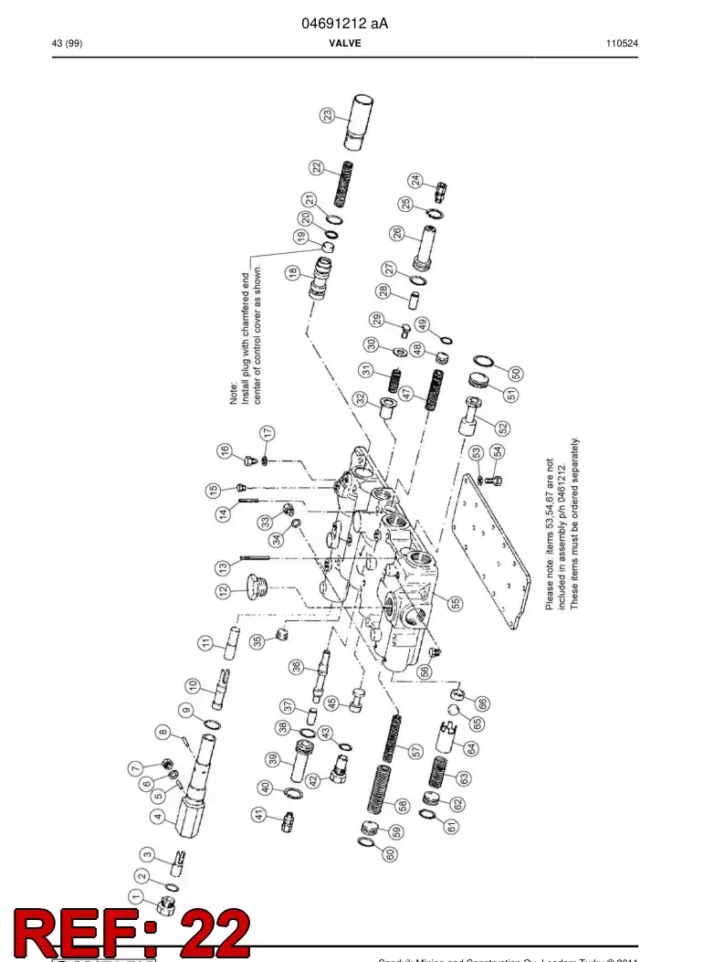 04700383 047 003 83 Spring - Sandvik Technical Drawing